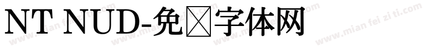 NT NUD字体转换